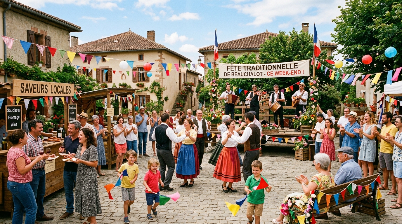 découvrez la fête traditionnelle de beauchalot ce week-end : animations, concerts et convivialité au cœur du village pour toute la famille.