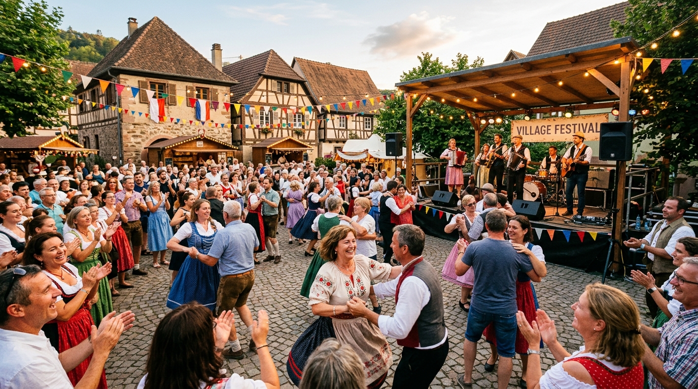 participez à la fête traditionnelle de beauchalot ce week-end et découvrez les animations, la musique et la convivialité du village en fête.