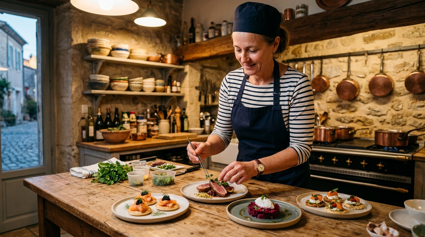 cyril traiteur revient à fontenay-le-comte, sa ville d'origine, pour partager une passion culinaire créée dès l'enfance, alliant tradition et saveurs authentiques.