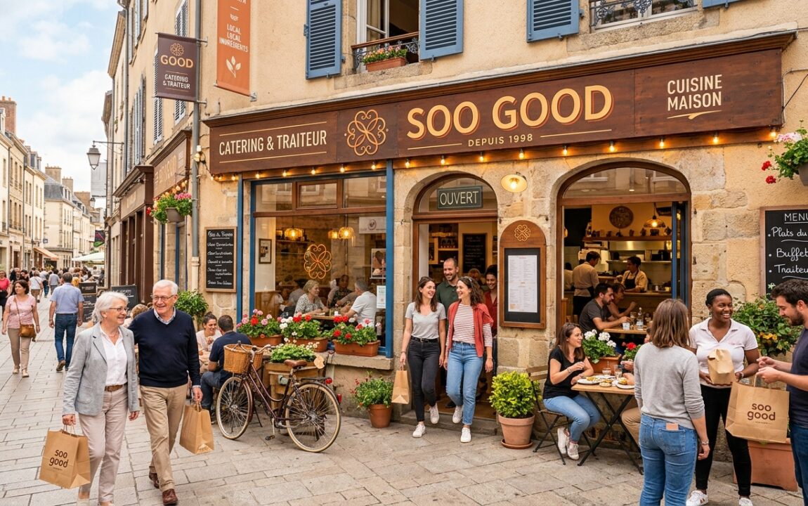 soo good, le restaurant-traiteur emblématique du centre-ville d’alençon, reste ouvert et continue de vous régaler avec ses saveurs authentiques et son service de qualité. venez découvrir leur cuisine unique et leur ambiance conviviale.