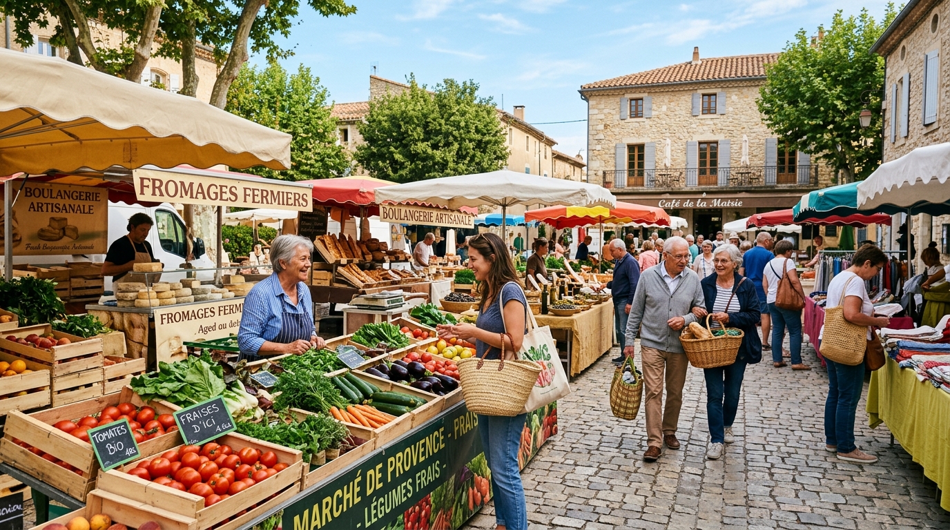 découvrez le marché dominical d'aspet, un lieu convivial où producteurs locaux, artisans passionnés et traiteurs gourmands se réunissent pour vous offrir des produits frais et authentiques.