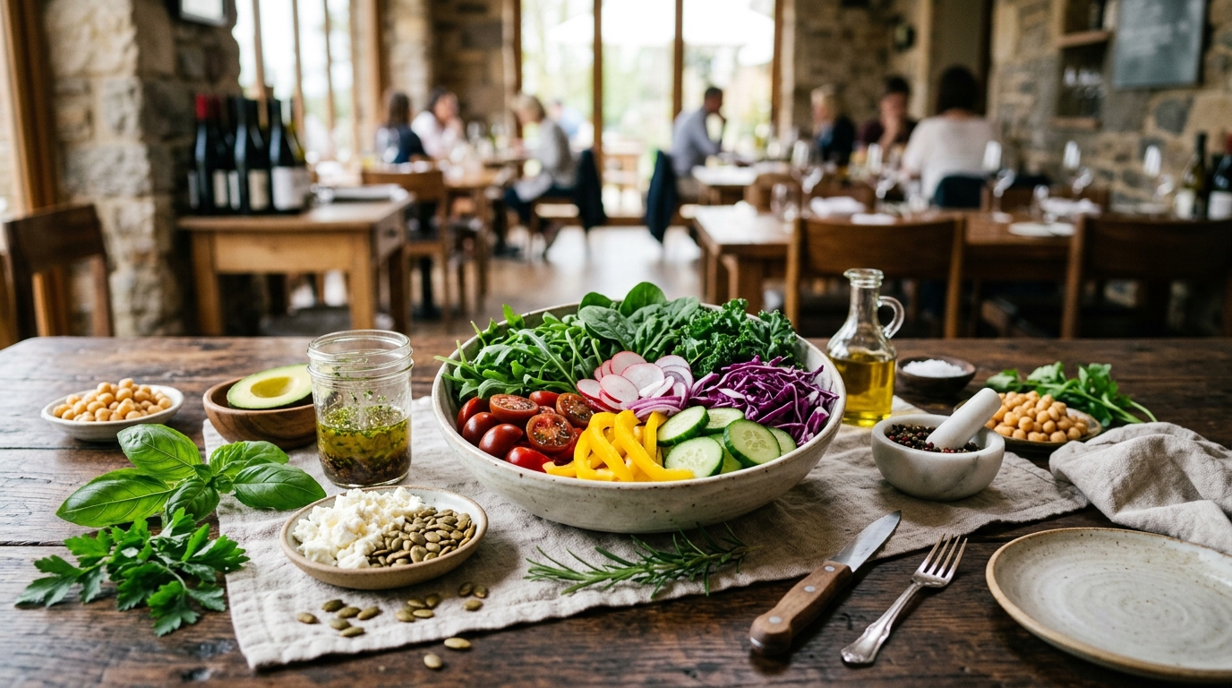 découvrez chez dibouës traiteur, composez votre salade sur-mesure avec des ingrédients frais et savoureux pour une expérience gustative unique et pleine de sensations.