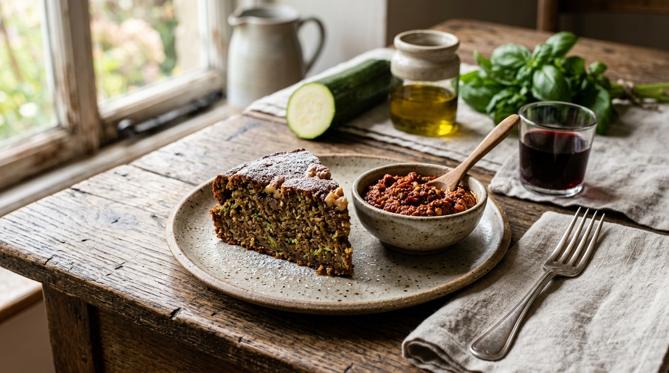 découvrez notre recette simple et savoureuse de fondant à la courgette, parfait pour accompagner un pesto rosso maison. un délice à partager en toute saison.