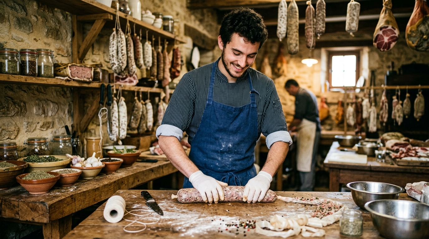 découvrez benjamin bonnin, jeune talent charcutier-traiteur en indre-et-loire, candidat au prestigieux prix rabelais, symbole d'excellence gastronomique.