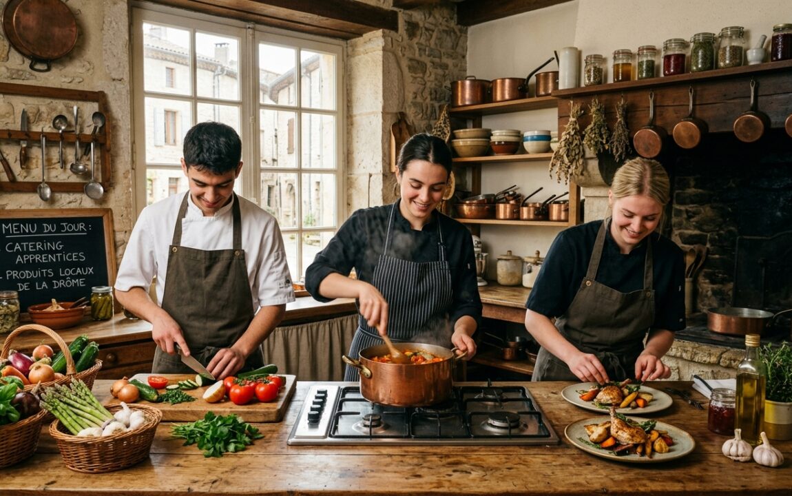 à valence dans la drôme, les apprentis traiteurs perpétuent avec passion les traditions culinaires locales en créant des délices qui ravissent les papilles.