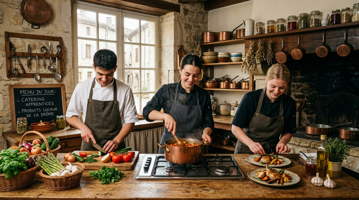 à valence dans la drôme, les apprentis traiteurs perpétuent avec passion les traditions culinaires locales en créant des délices qui ravissent les papilles.