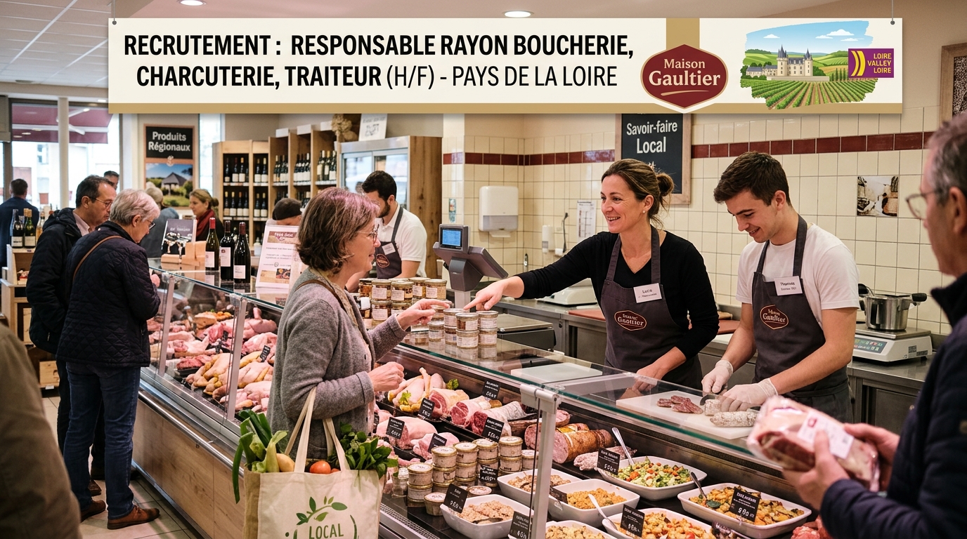découvrez notre offre d'emploi pour un poste de responsable rayon boucherie-charcuterie-traiteur (h/f) en pays de la loire. rejoignez une équipe dynamique et valorisez vos compétences dans un environnement stimulant.