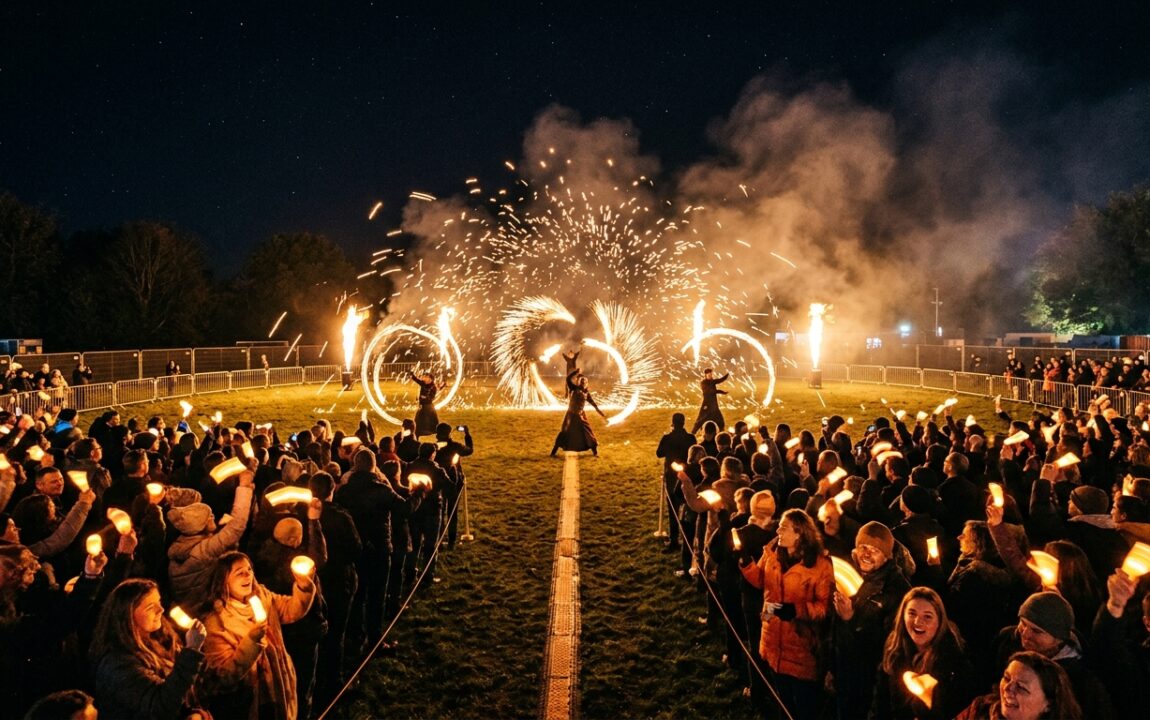vivez rêves de feu, une animation pyrotechnique participative et spectaculaire qui rassemble petits et grands pour un moment inoubliable.